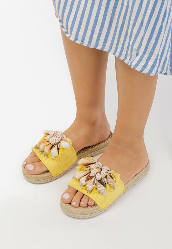 Чехли за плаж жълт Aniela, Размер: 38- Zapatos