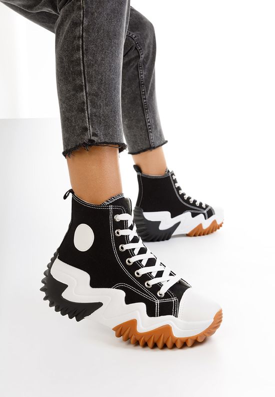 Кецове на платформа Takena черни, Размер: 39- Zapatos