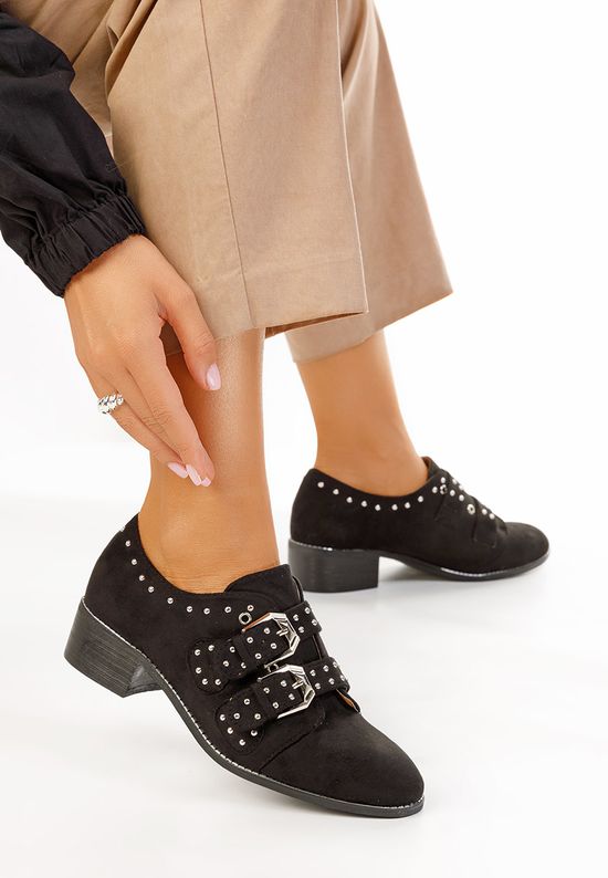 Дамски обувки с ток casual Sidonie черни, Размер: 36- Zapatos