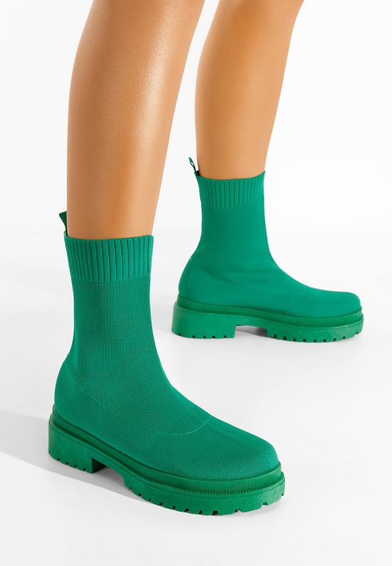 Дамски боти Liveto зелен, Размер: 39- Zapatos