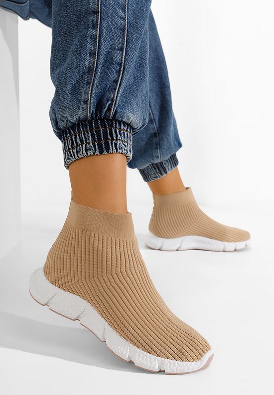маратонки тип чорап Granja каки, Размер: 41- Zapatos