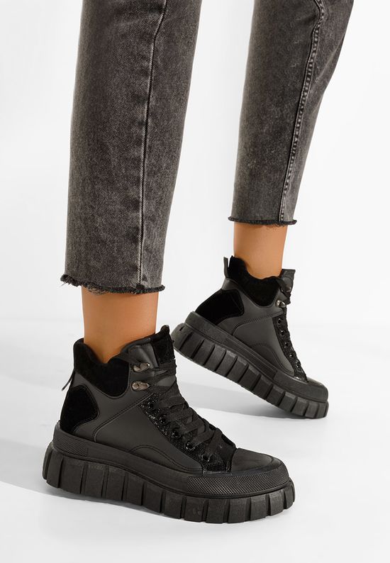 Дамски Ботинки Santiago черни, Размер: 37- Zapatos