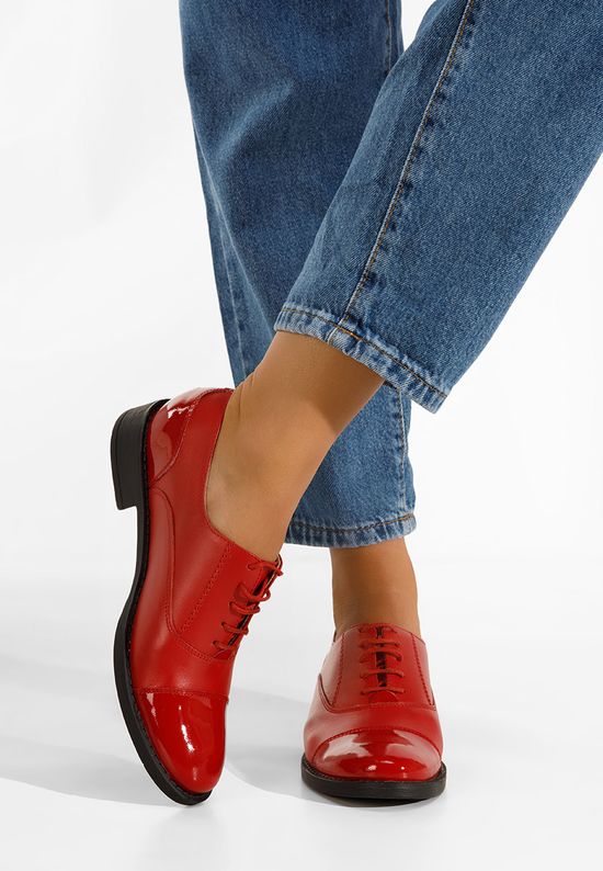 дамски обувки oxford червен Genave, Размер: 36- Zapatos