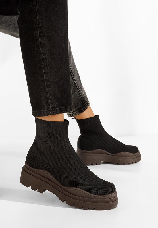 маратонки тип чорап Brinley кафяв, Размер: 36- Zapatos