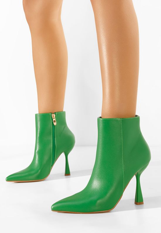 Дамски боти с ток Finana зелен, Размер: 38- Zapatos