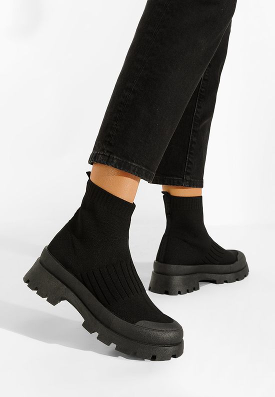 Mаратонки тип чорап черни Villena, Размер: 39- Zapatos