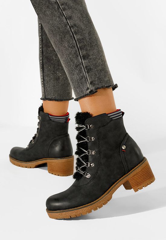 Зимни дамски Ботинки Adriena черен, Размер: 40- Zapatos