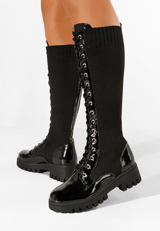 Дамски ботуши черен Estella V2, Размер: 37- Zapatos