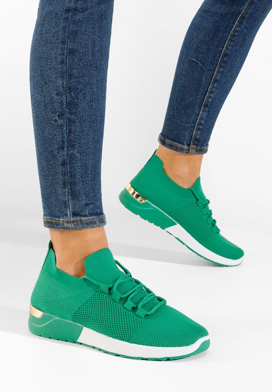 Дамски сникърси Bushra зелен, Размер: 36- Zapatos