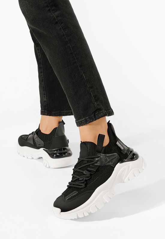 Cникърси на платформа Razza черни, Размер: 39- Zapatos