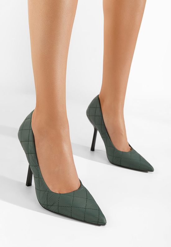 Обувки стилето Mara зелен, Размер: 38- Zapatos
