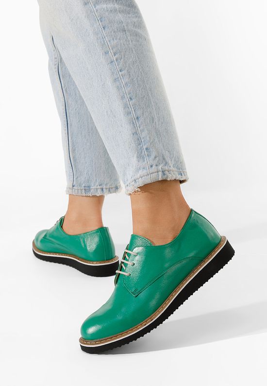 Дамски обувки derby Casilas зелен, Размер: 36- Zapatos