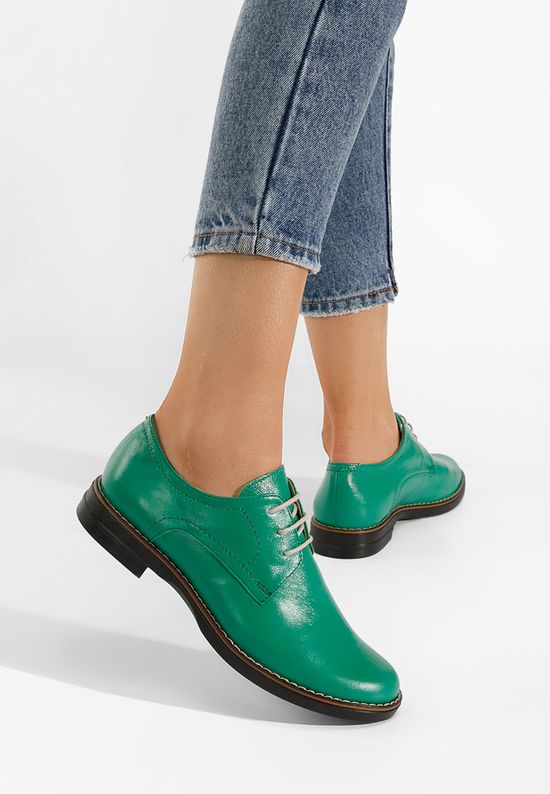Дамски обувки derby Otivera зелен, Размер: 41- Zapatos