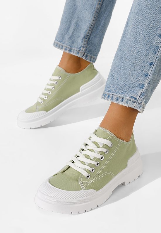 Дамски кецове Daria зелен, Размер: 39- Zapatos