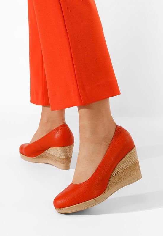Обувки на платформа Zola портокал, Размер: 41- Zapatos