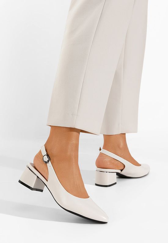 Обувки на ток Derma бежов, Размер: 38- Zapatos