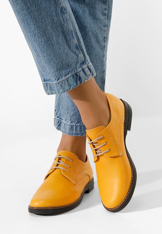 Дамски обувки derby Otivera жълт, Размер: 36- Zapatos