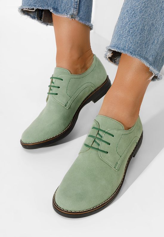 Дамски обувки derby Otivera V2 зелен, Размер: 38- Zapatos