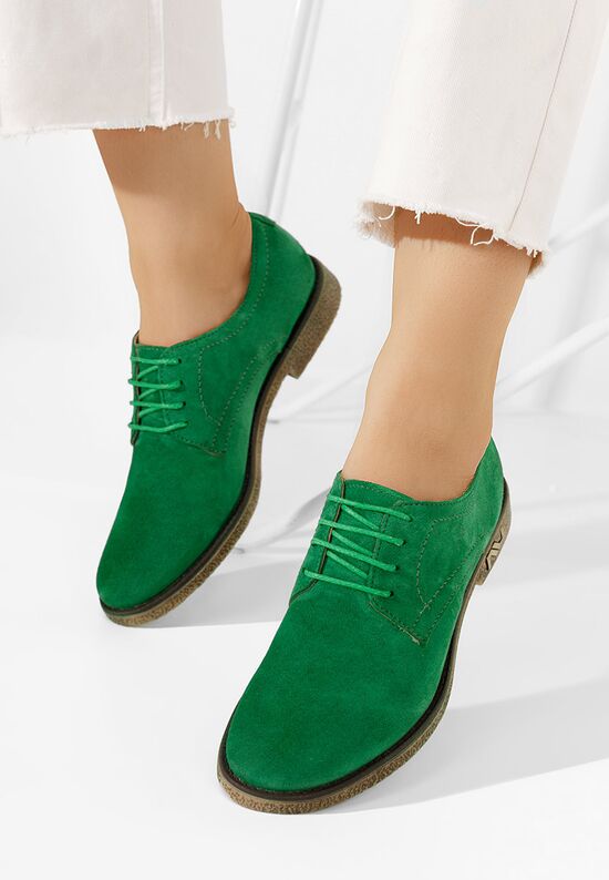 Дамски обувки derby Doresa зелен, Размер: 35- Zapatos