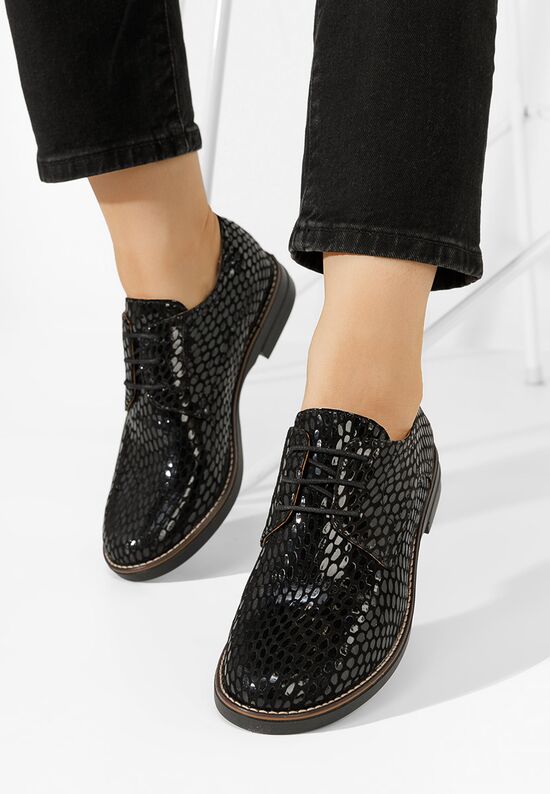 Дамски обувки derby Otivera V4 черни, Размер: 36- Zapatos
