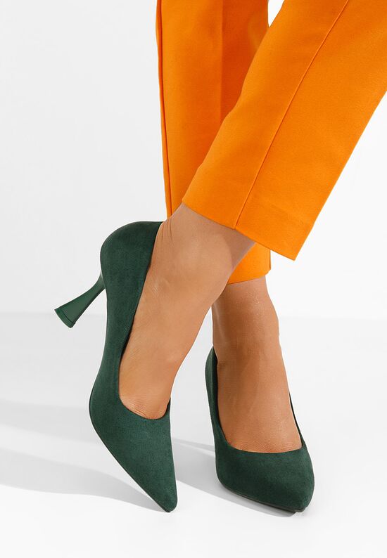 Обувки стилето Zarla зелен, Размер: 36- Zapatos