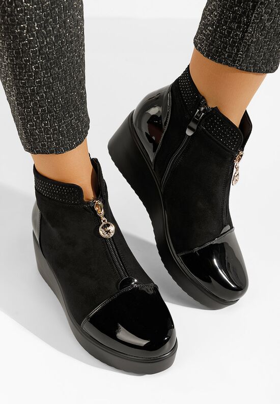 Обувки на платформа Resora черен, Размер: 37- Zapatos