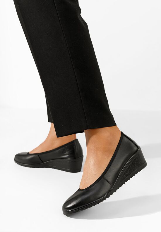 Обувки на платформа Josmia черни, Размер: 40- Zapatos