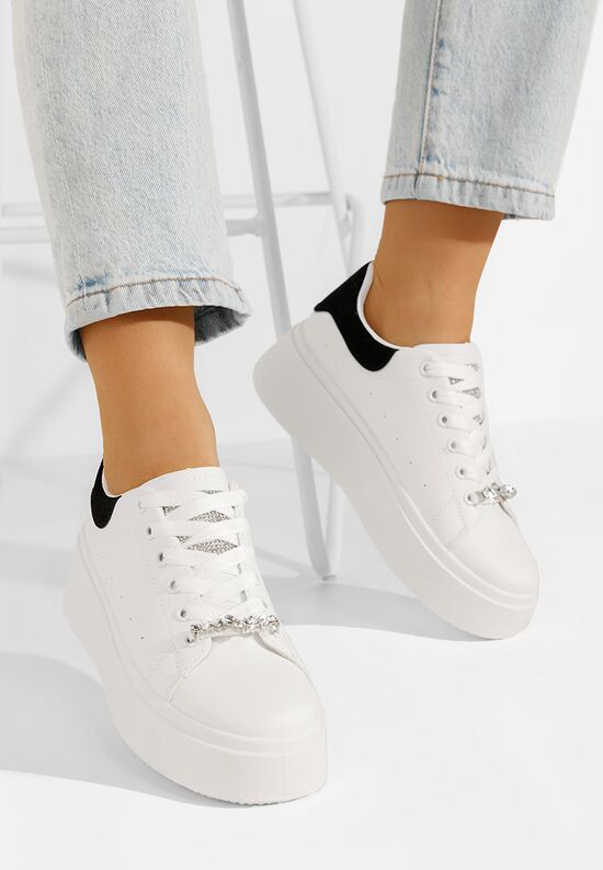 Cникърси на платформа Ellianna бели, Размер: 39- Zapatos