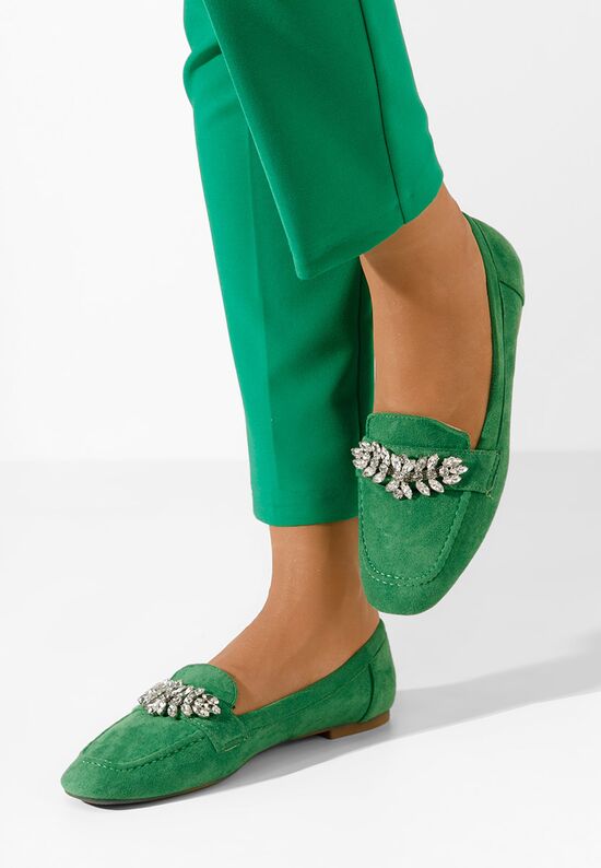 Дамски мокасини Maliha зелен, Размер: 36- Zapatos