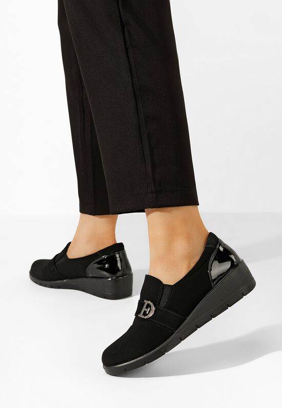 Mокасини на платформа Gernia черни, Размер: 40- Zapatos