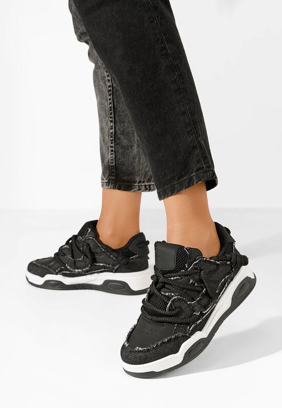 Cникърси на платформа Shaila черни, Размер: 40- Zapatos