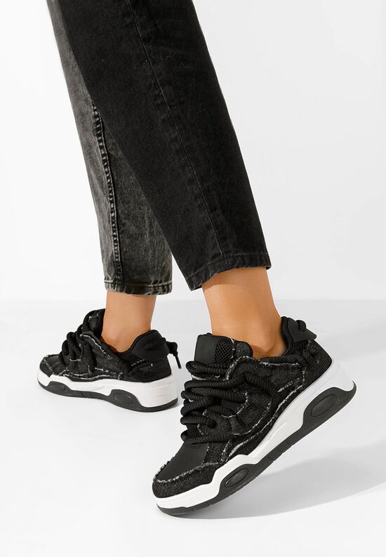Cникърси на платформа Shaila черни, Размер: 39- Zapatos