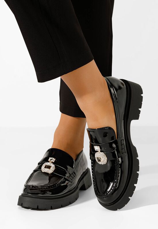 Дамски мокасини Asuna черни, Размер: 38- Zapatos